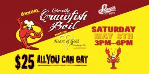 Crawfish Boil Heart of Gold 2021 all you can eat